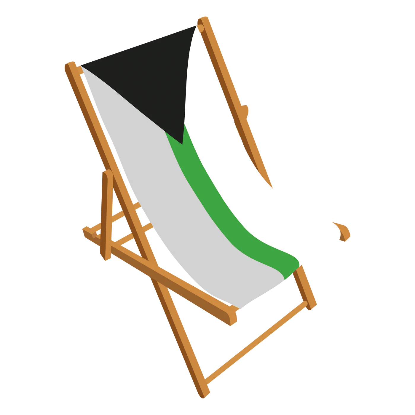 Demiromantic Pride deckchair