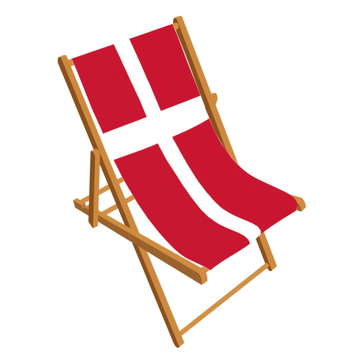 Denmark Flag deckchair