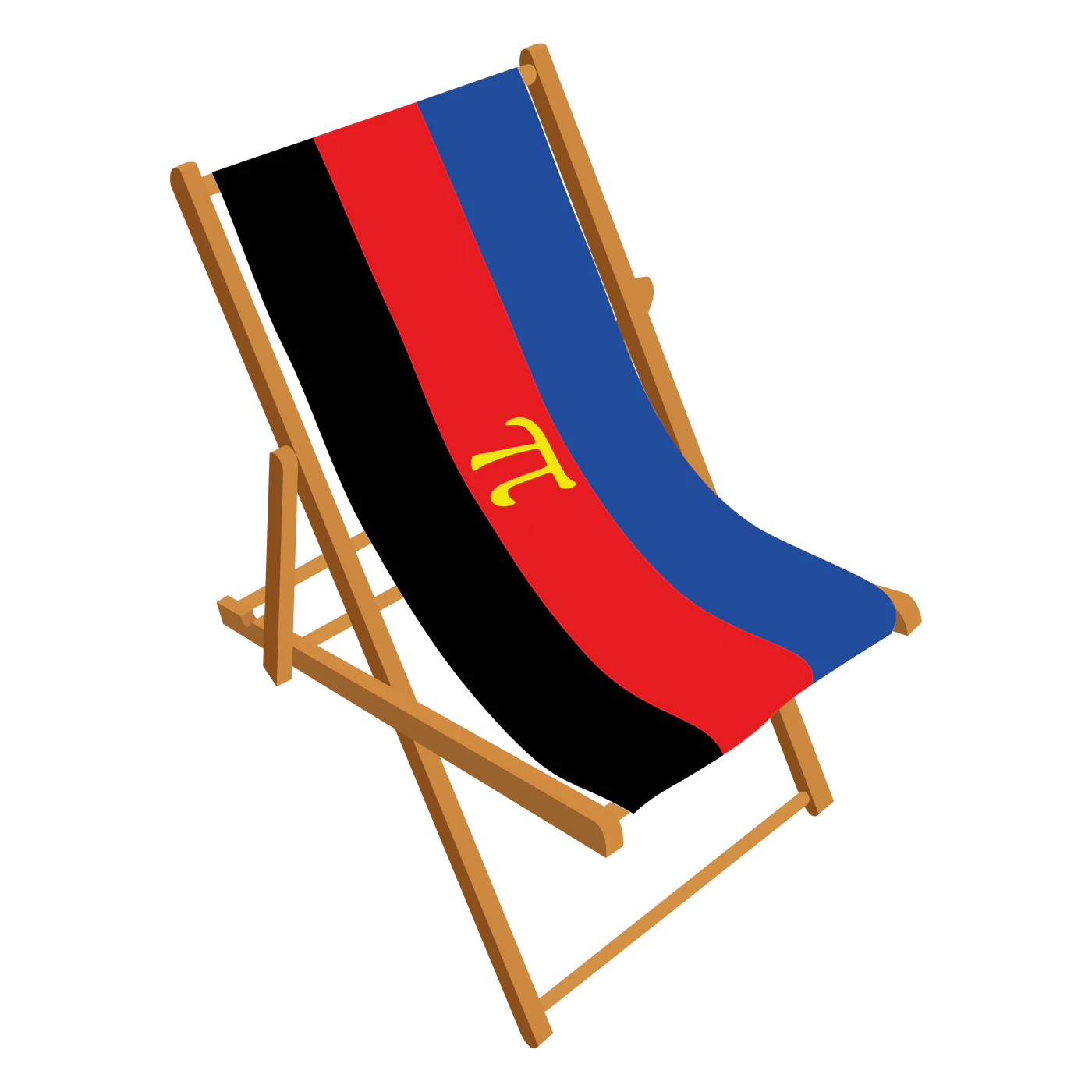 Polyamory Pride deckchair
