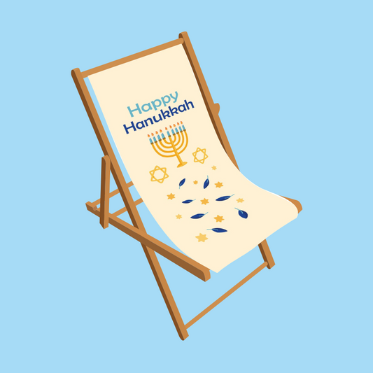 Hanukkah deckchair