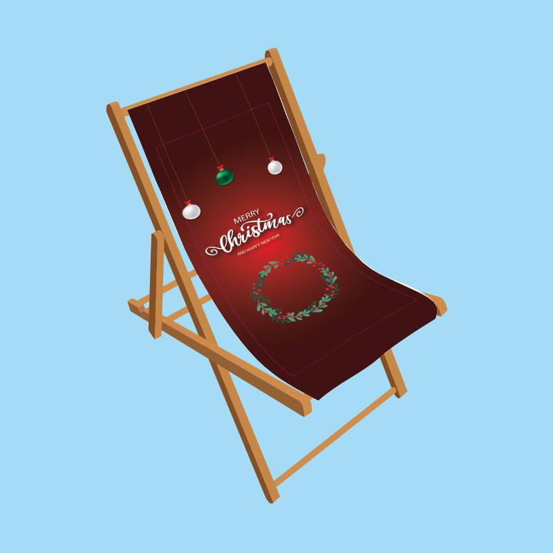 Christmas deckchair