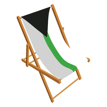 Demiromantic Pride deckchair 