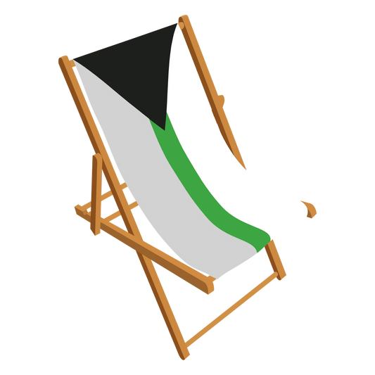 Demiromantic Pride deckchair 