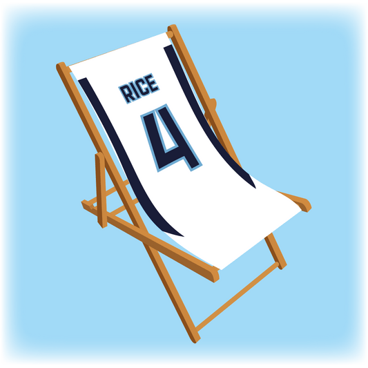 Football team player deckchair