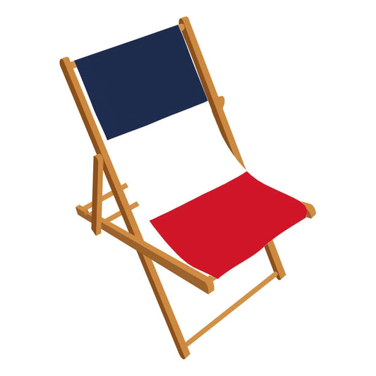 France flag deckchair