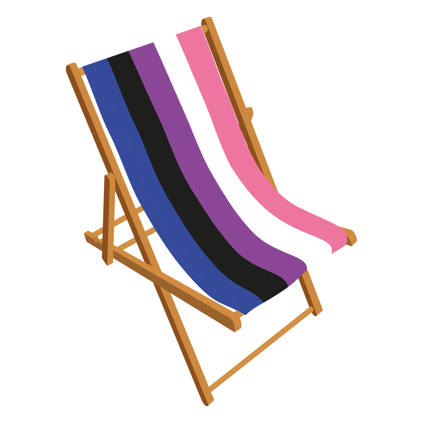 Genderfluid Pride deckchair