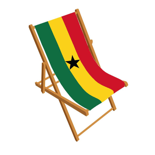 Ghana flag deckchair