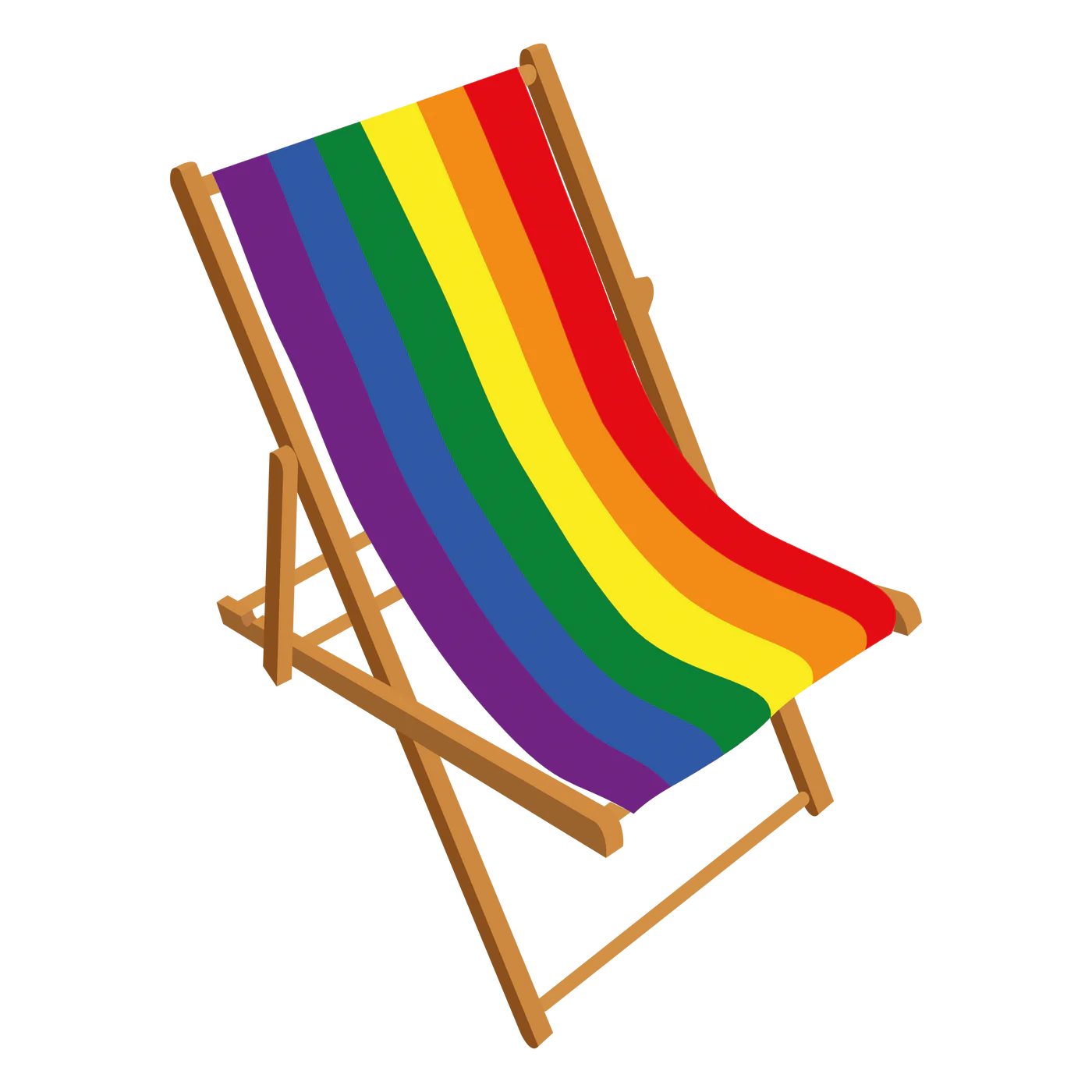 Pride Flag deckchair