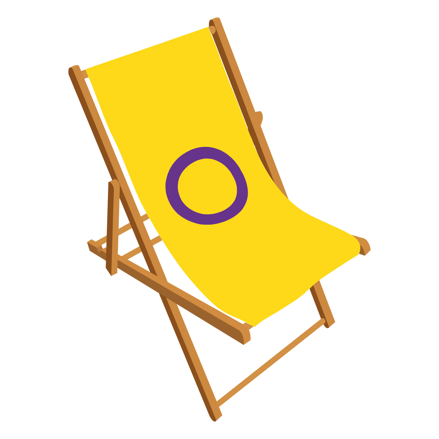 Intersex Pride deckchair