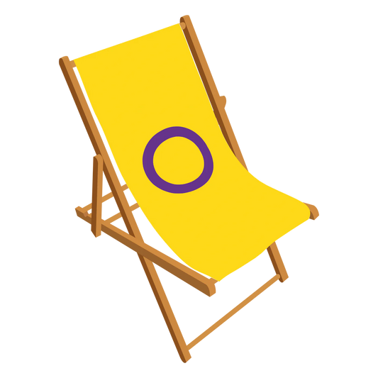 Intersex Pride deckchair