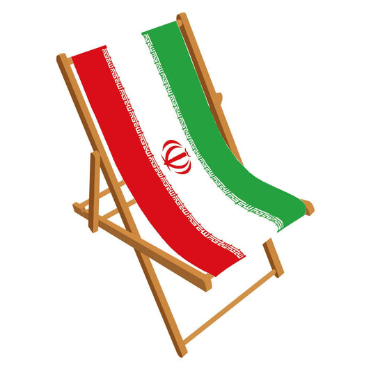 Iran flag deckchair