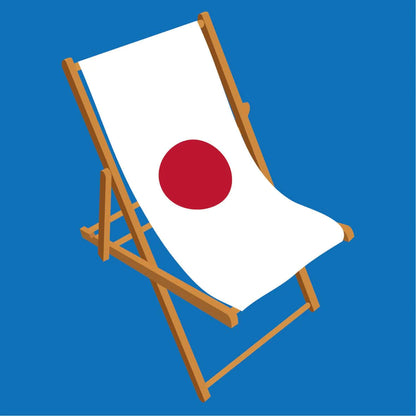 Japan flag deckchair