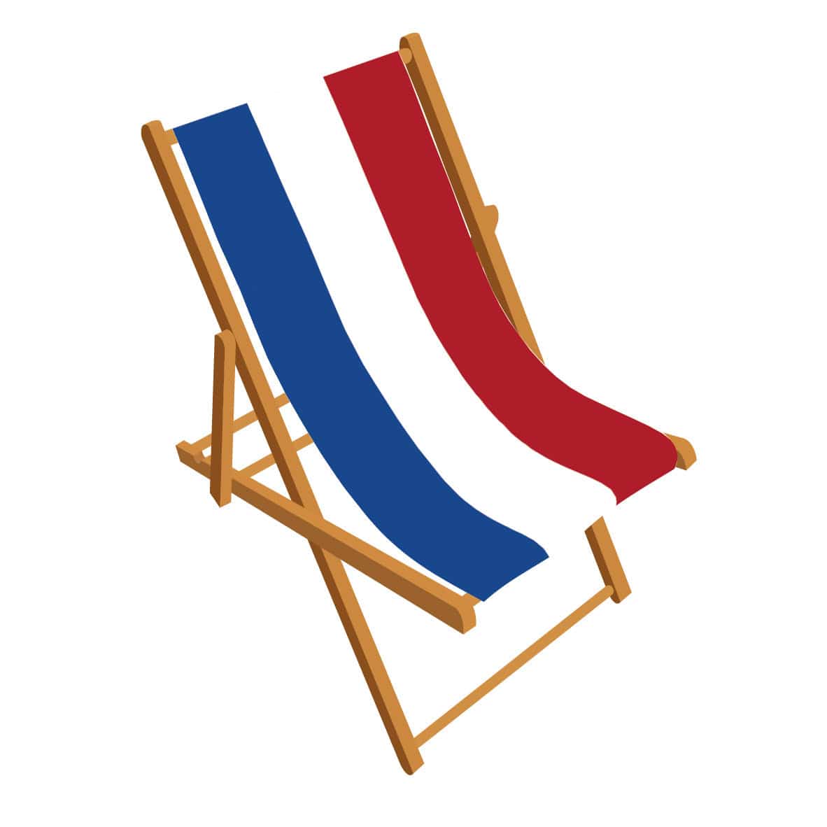 Netherlands flag deckchair