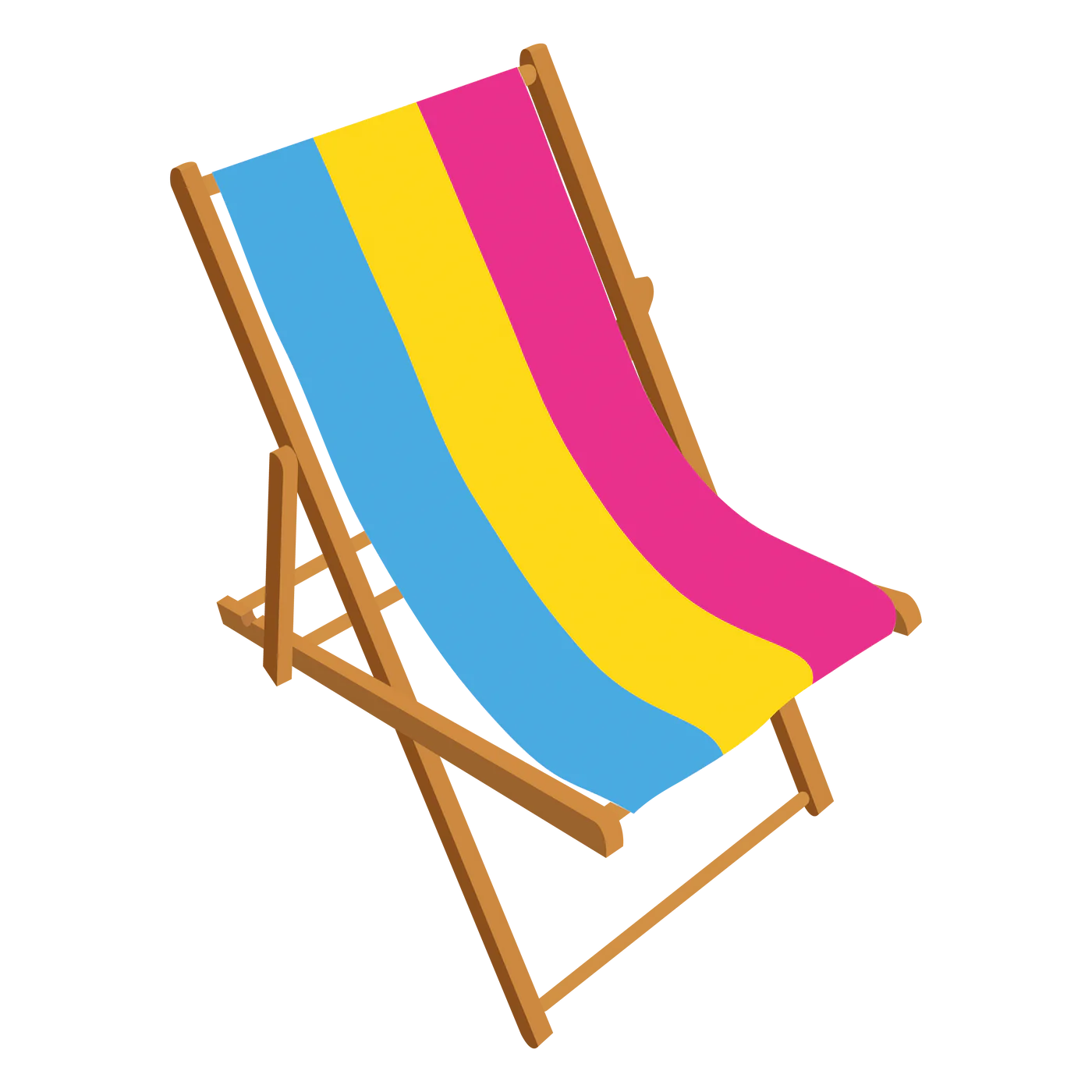 Pansexual Pride deckchair