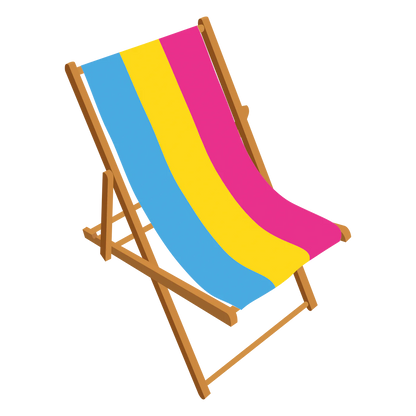 Pansexual Pride deckchair