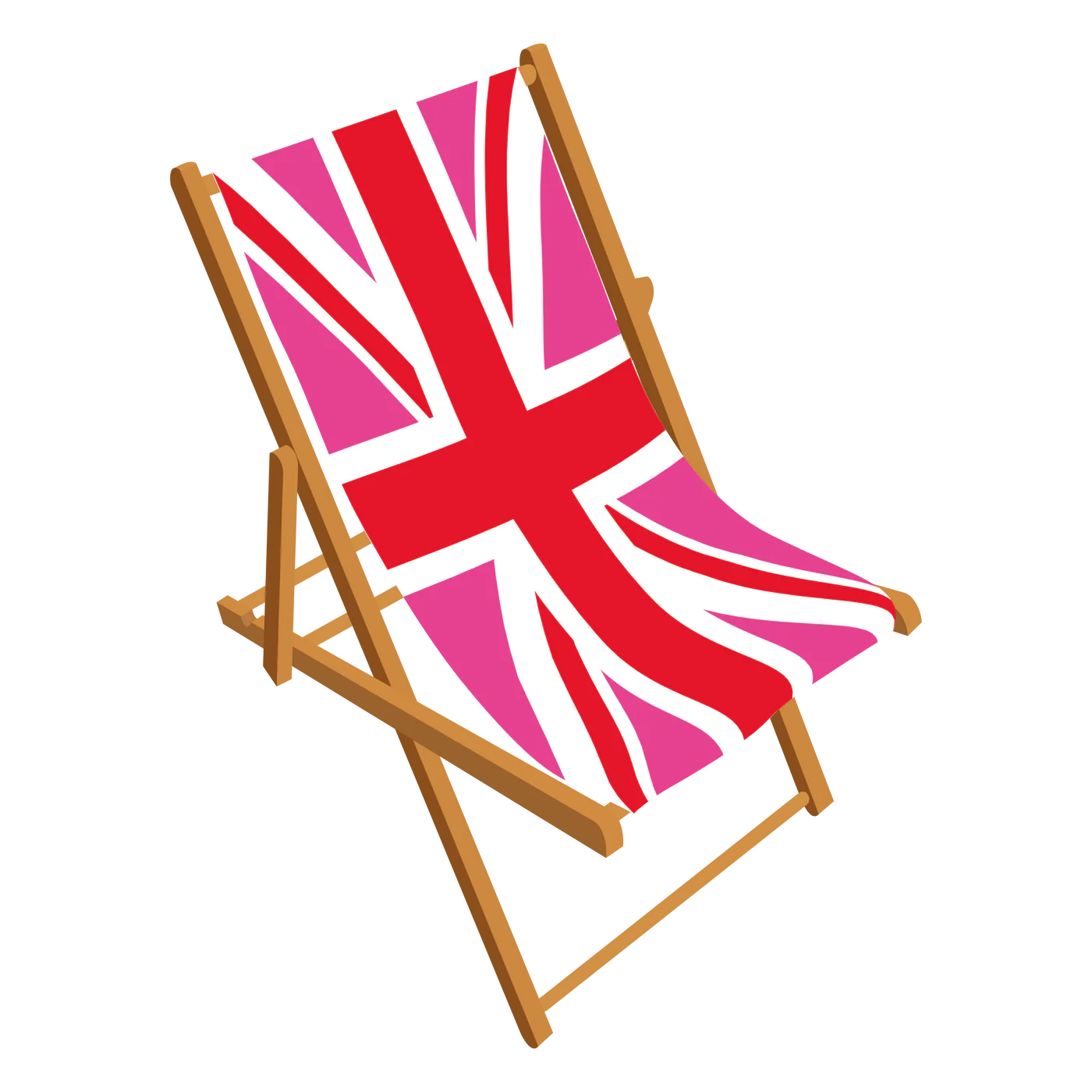 Pink Union Pride deckchair