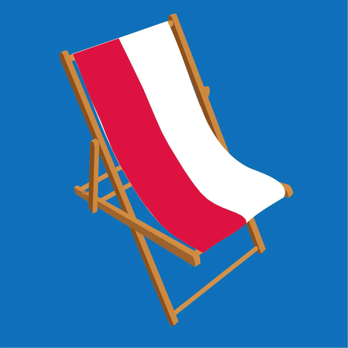 Poland Flag deckchair