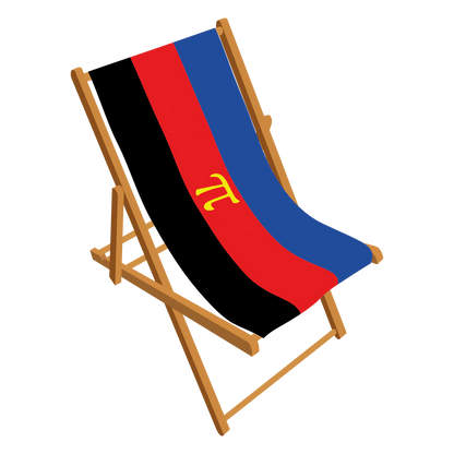 Polyamory Pride deckchair 