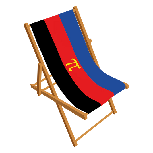 Polyamory Pride deckchair 