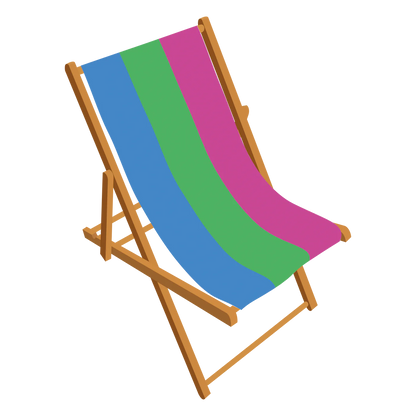 Polysexual Pride deckchair