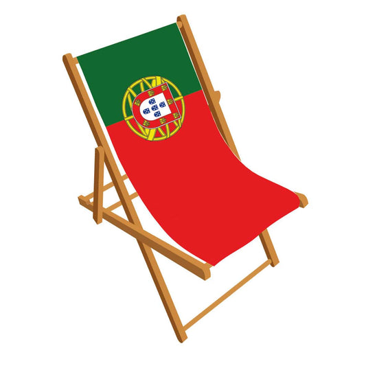 Portugal flag deckchair