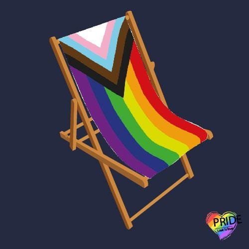 Progress Pride deckchair