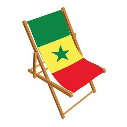 Senegal flag deckchair