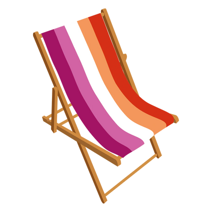 Sunset Pride deckchair