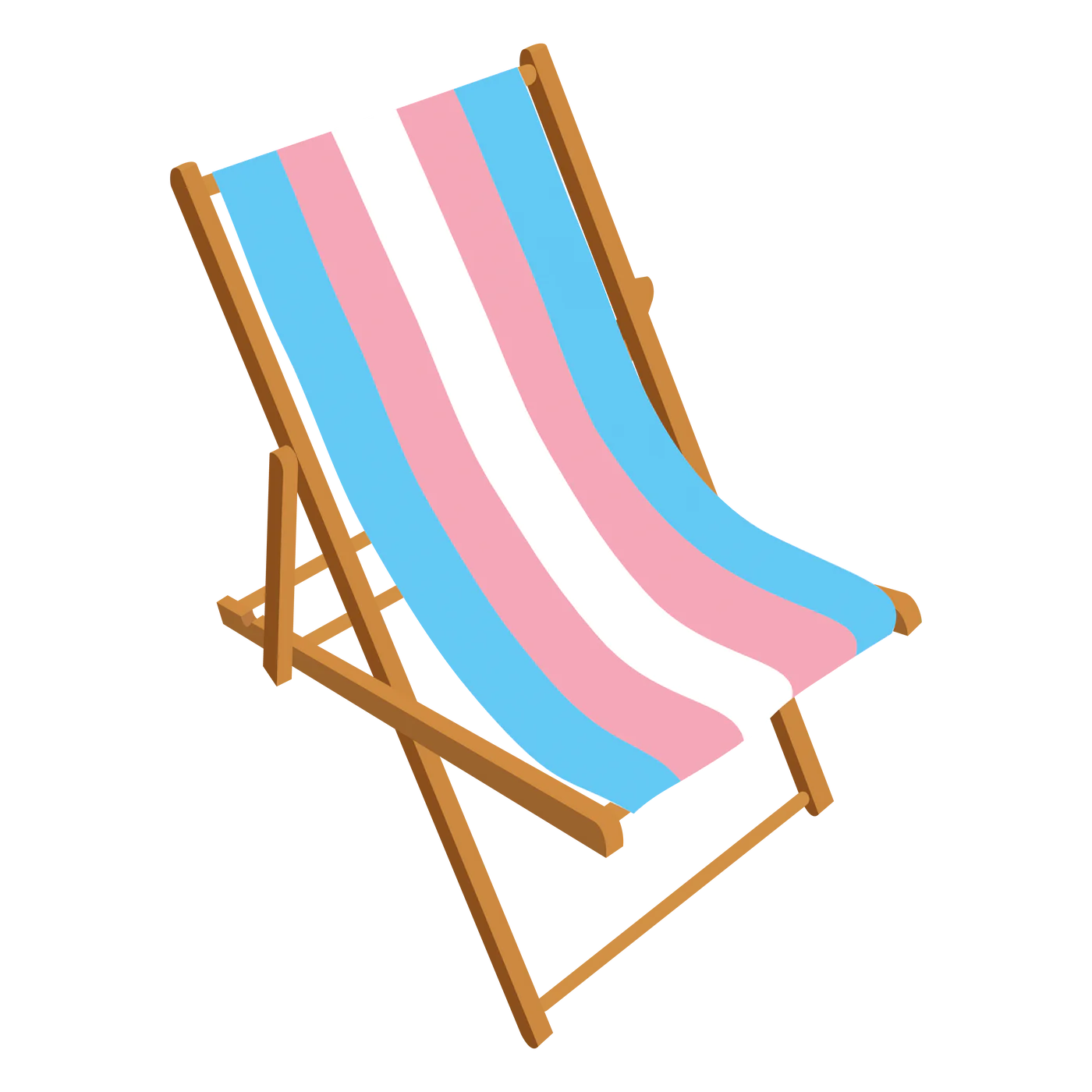 Transgender Pride deckchair