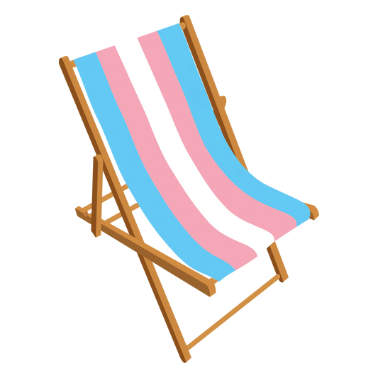 Transgender Pride deckchair