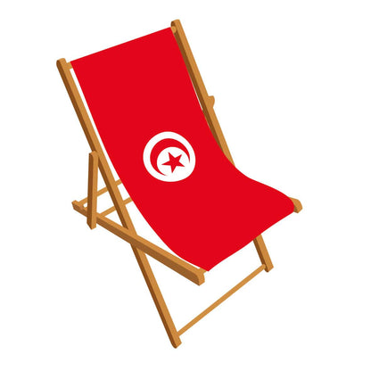 Tunisia Flag deckchair