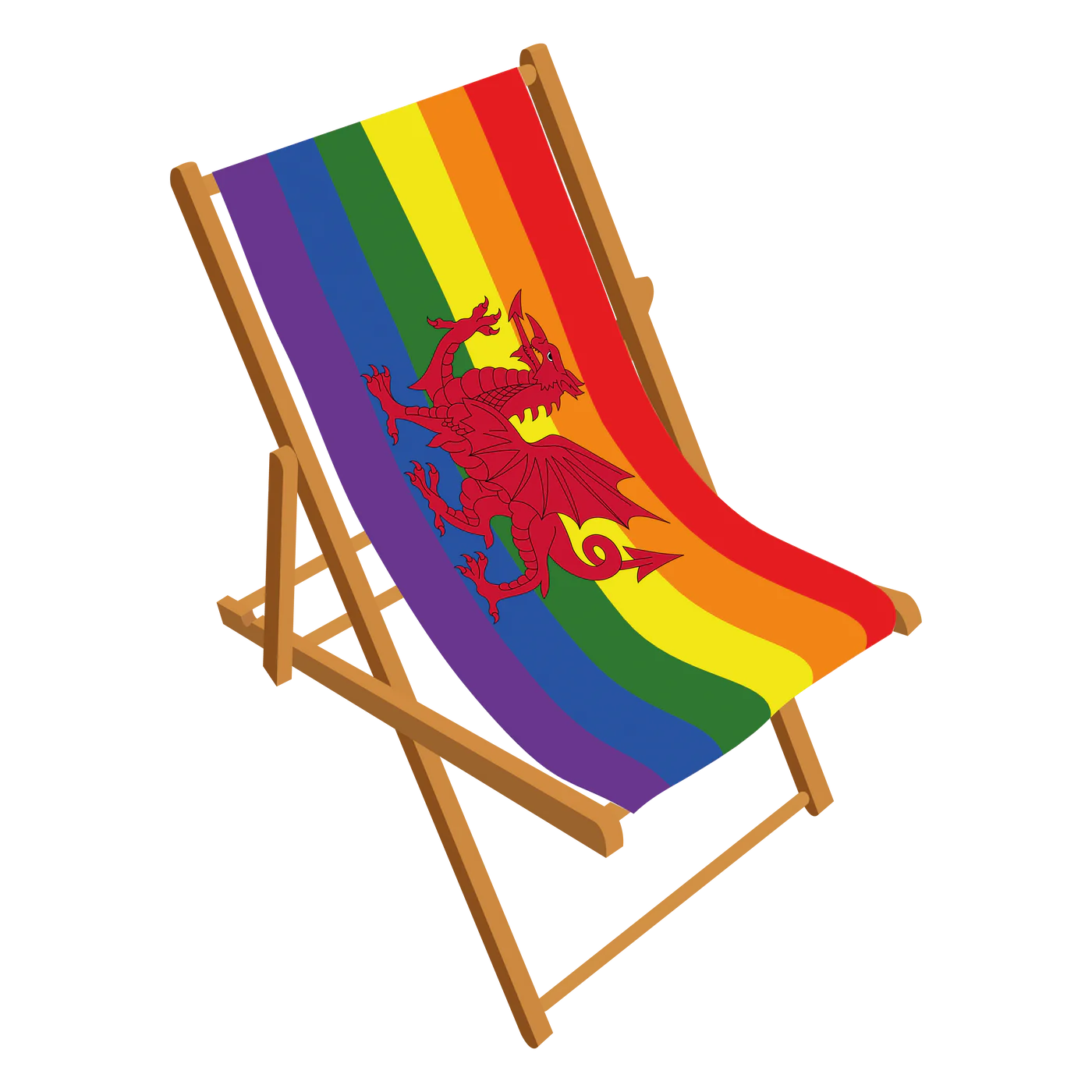 Welsh dragon Pride deckchair